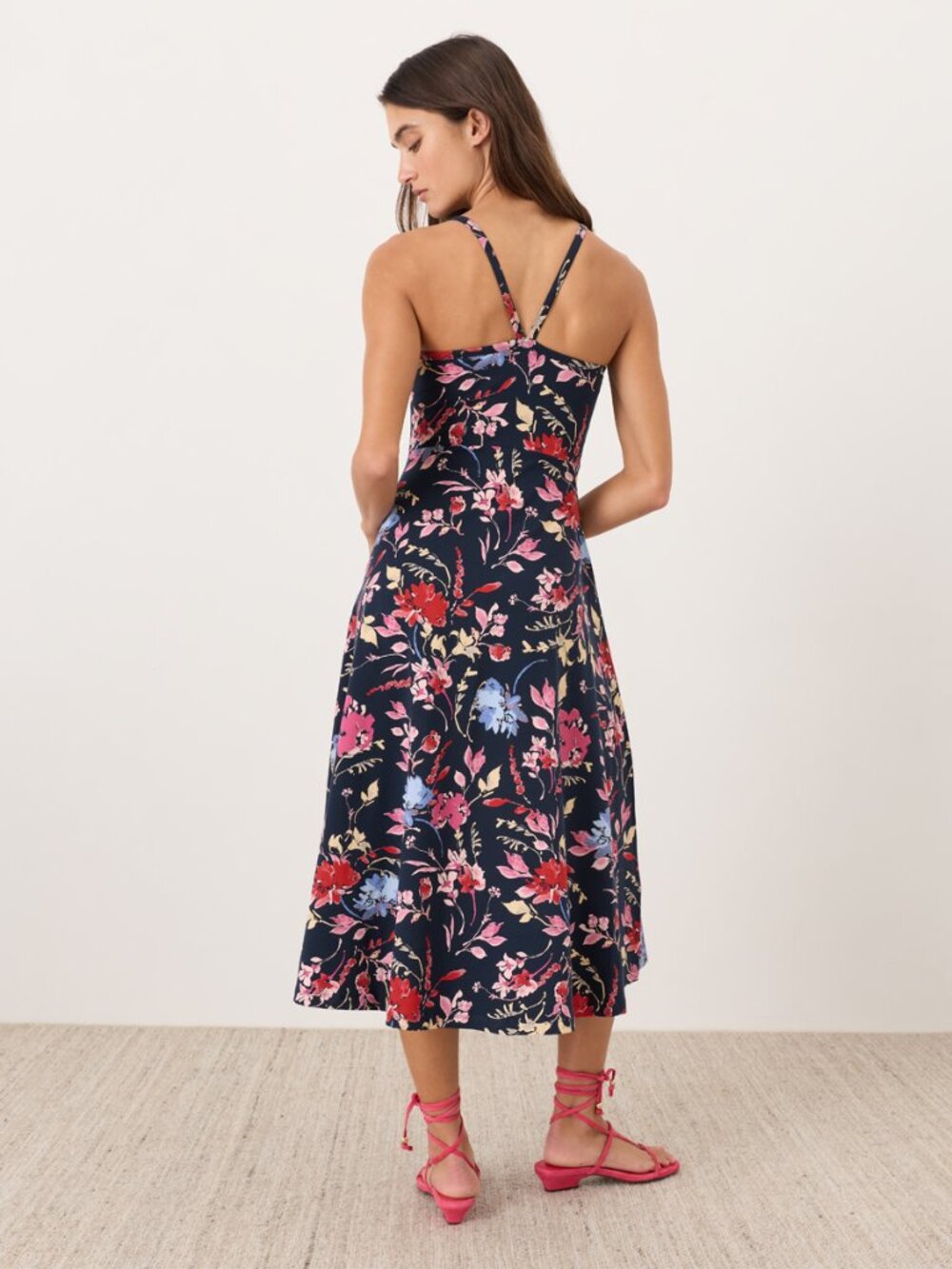 Fit & Flare Midi Dress with Organic Cotton - Picture 8 of 9